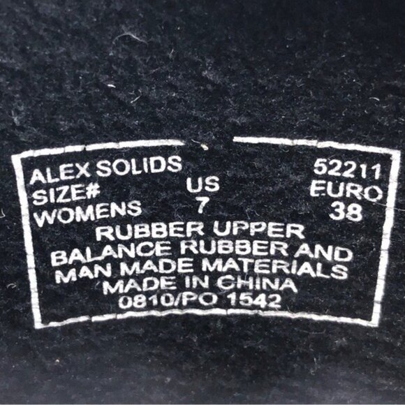 Bogs Alex Solids Black Rubber Rain Boots 7 - Picture 9 of 14